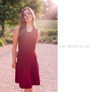 NEW Gal Meets Glam Holiday Julie Burgundy Dress